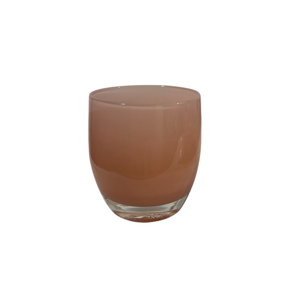 Glassybaby Triskelion Pink Goodness‎ Opaque Votive Hand Blown Candle Holder